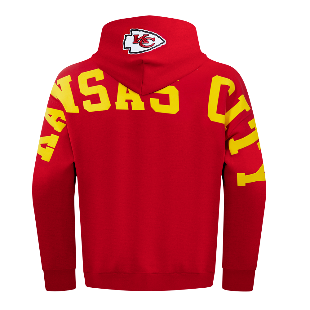 Kansas City Chiefs Wingspan M Drop Shoulder FLC PO Hoodie - Velora