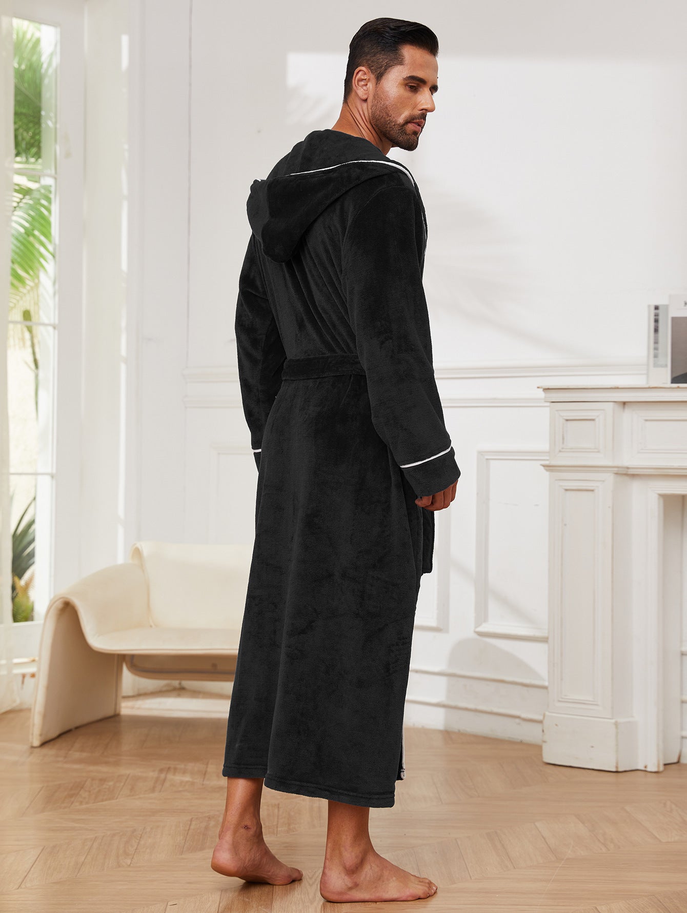 Fashion Men's Flannel Bathrobe Pajamas Women - Velora