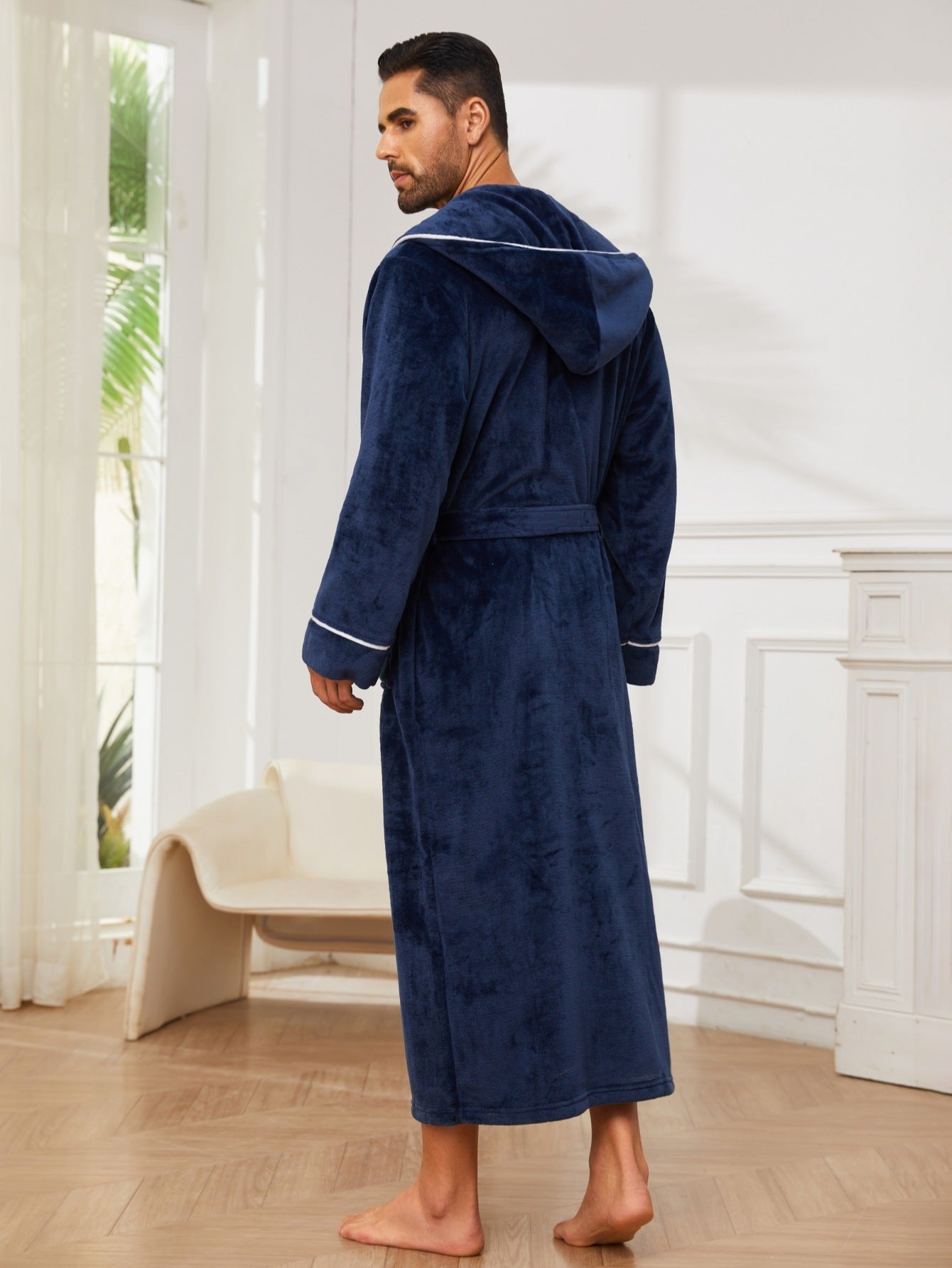 Fashion Men's Flannel Bathrobe Pajamas Women - Velora