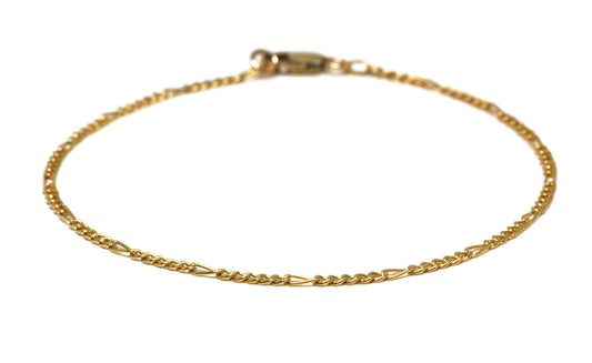 Figaro Gold Chain Bracelet - Velora Luxury Fashion