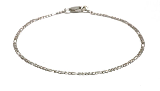 Figaro Silver Chain Bracelet - Velora Luxury Fashion