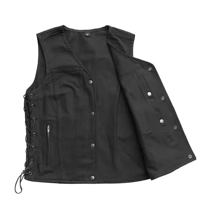 First MFG Co. Women's Tiff Motorcycle Twill Vest Boutique of Leathers/Open Road