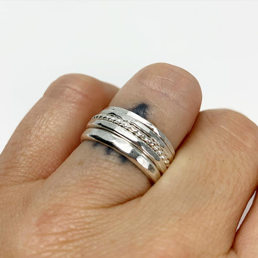 Five Stacking Ring Set - Velora Luxury Fashion