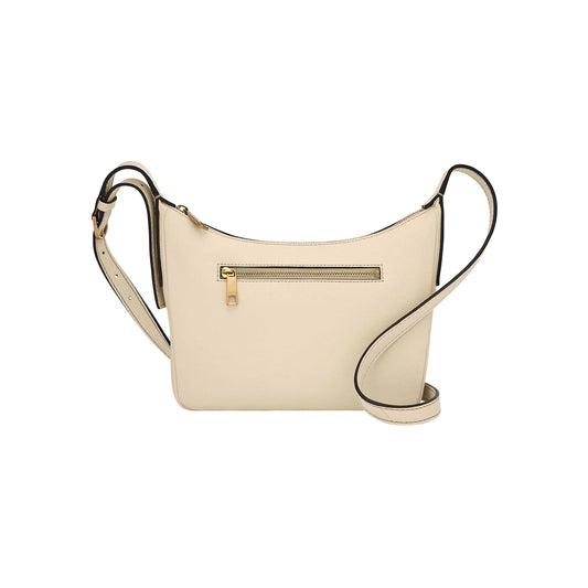 Fossil Cecilia Small Leather Crossbody - Bone - Velora Luxury Fashion