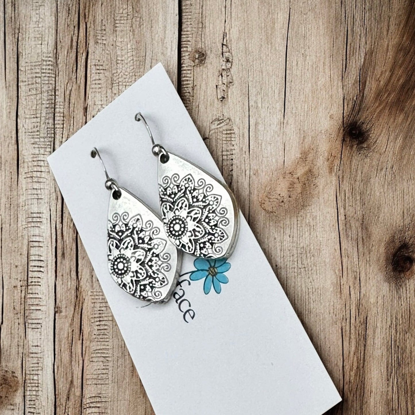 Mandala Hook Earrings - Velora