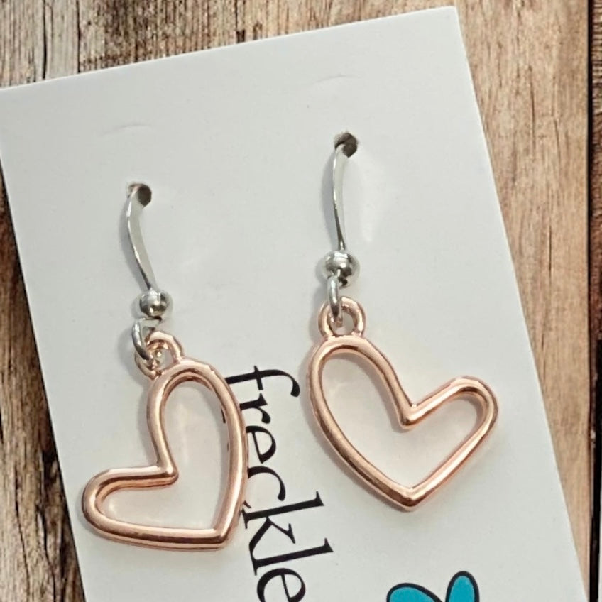 Open Heart Hook Earrings - Velora