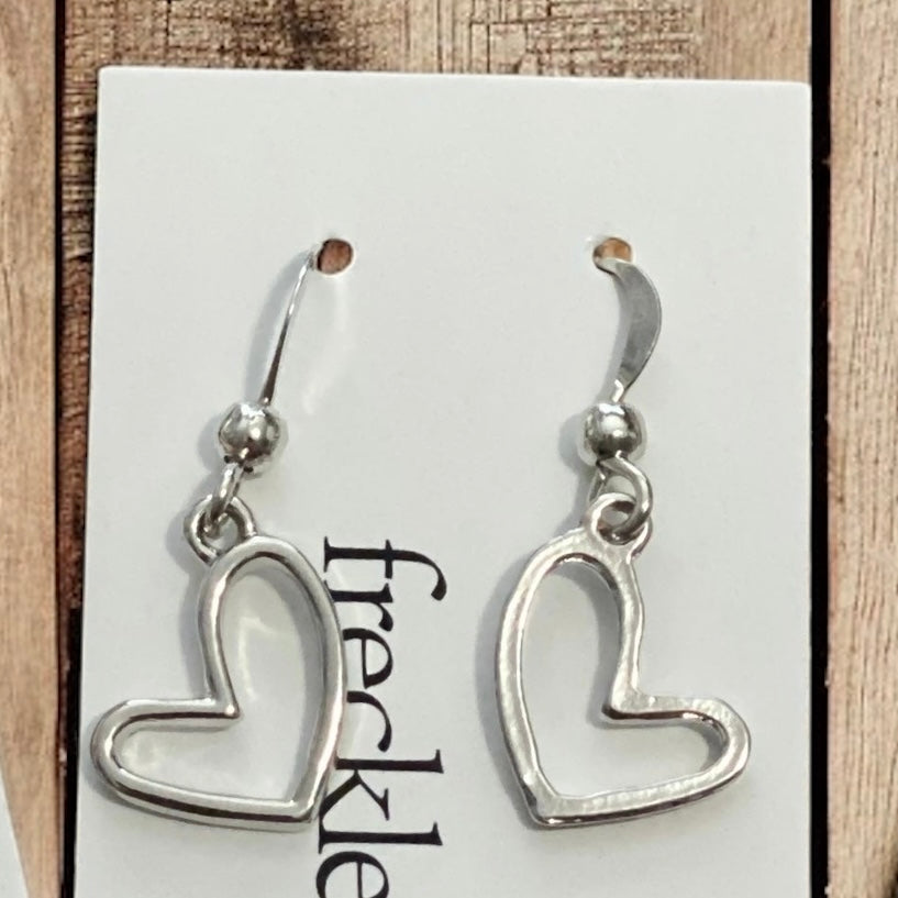 Open Heart Hook Earrings - Velora