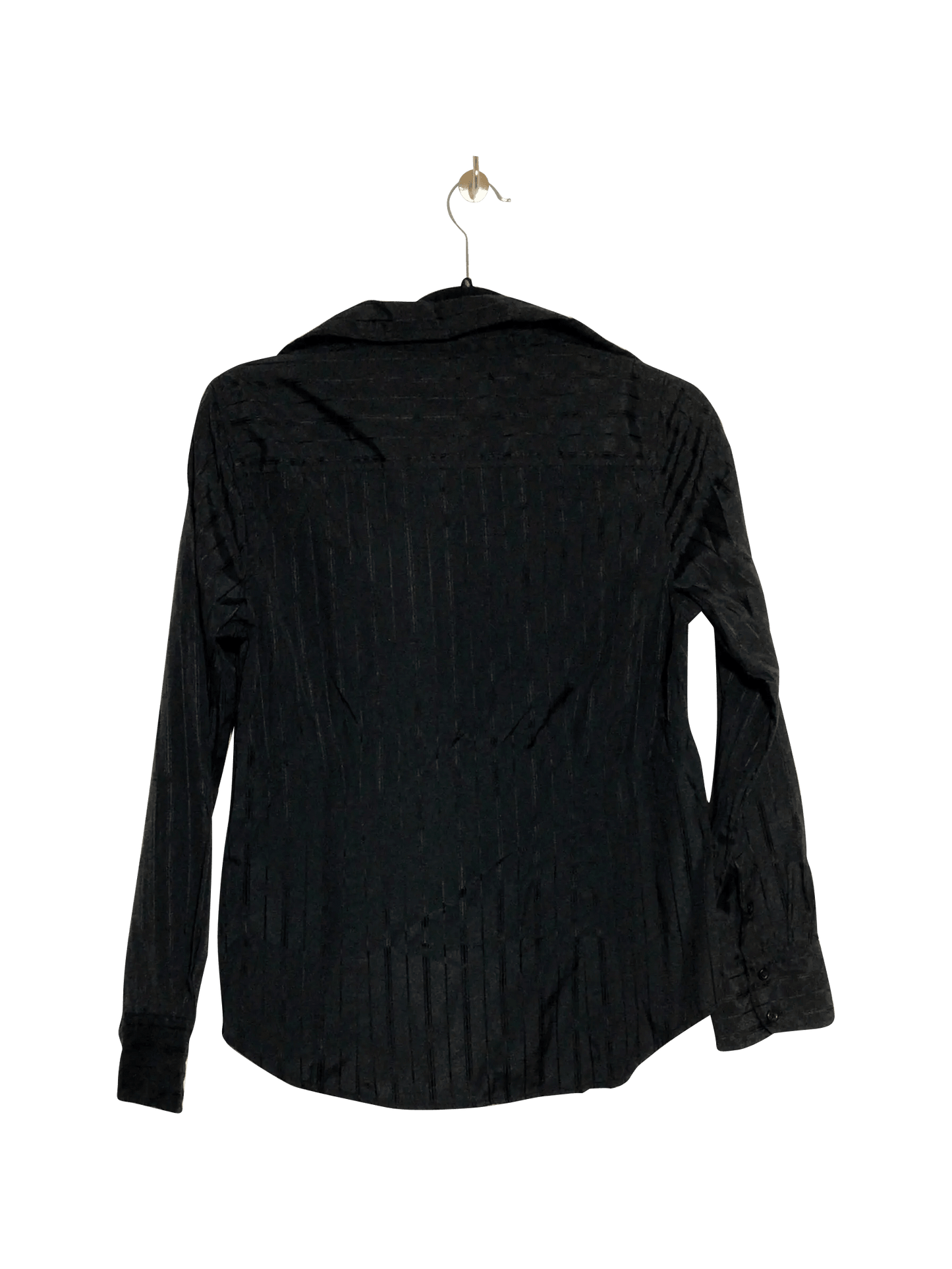 GEORGE Regular fit Button-down Top in Black - XS - Velora