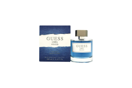 GUESS Factory Mens Guess 1981 Indigo 3.4 oz 100 ml Eau De Toilette Spray for Men10009396 - Velora Luxury Fashion