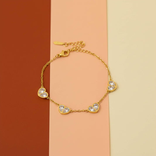 Delicate 18k Gold plated Charm Bracelets | Minimalist Luxury Jewelry