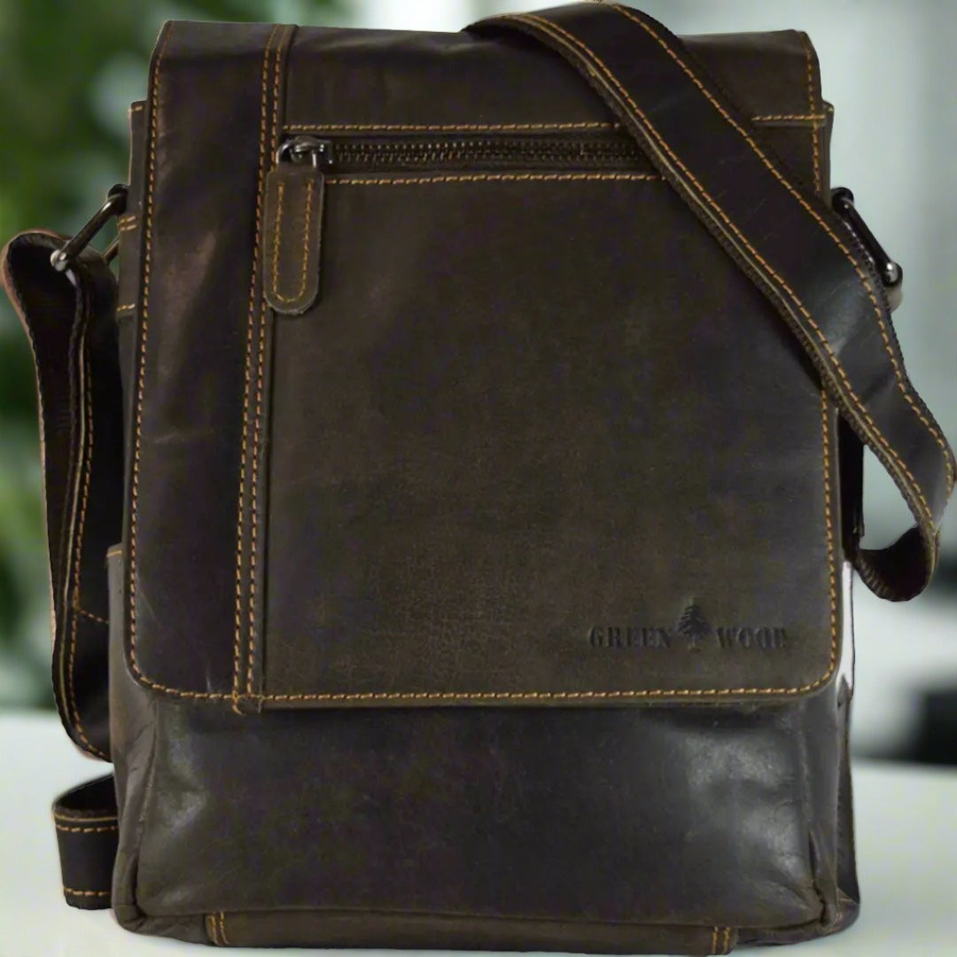 Greenwood Leather Henry Mini-Messenger Bag Boutique of Leathers/Open Road