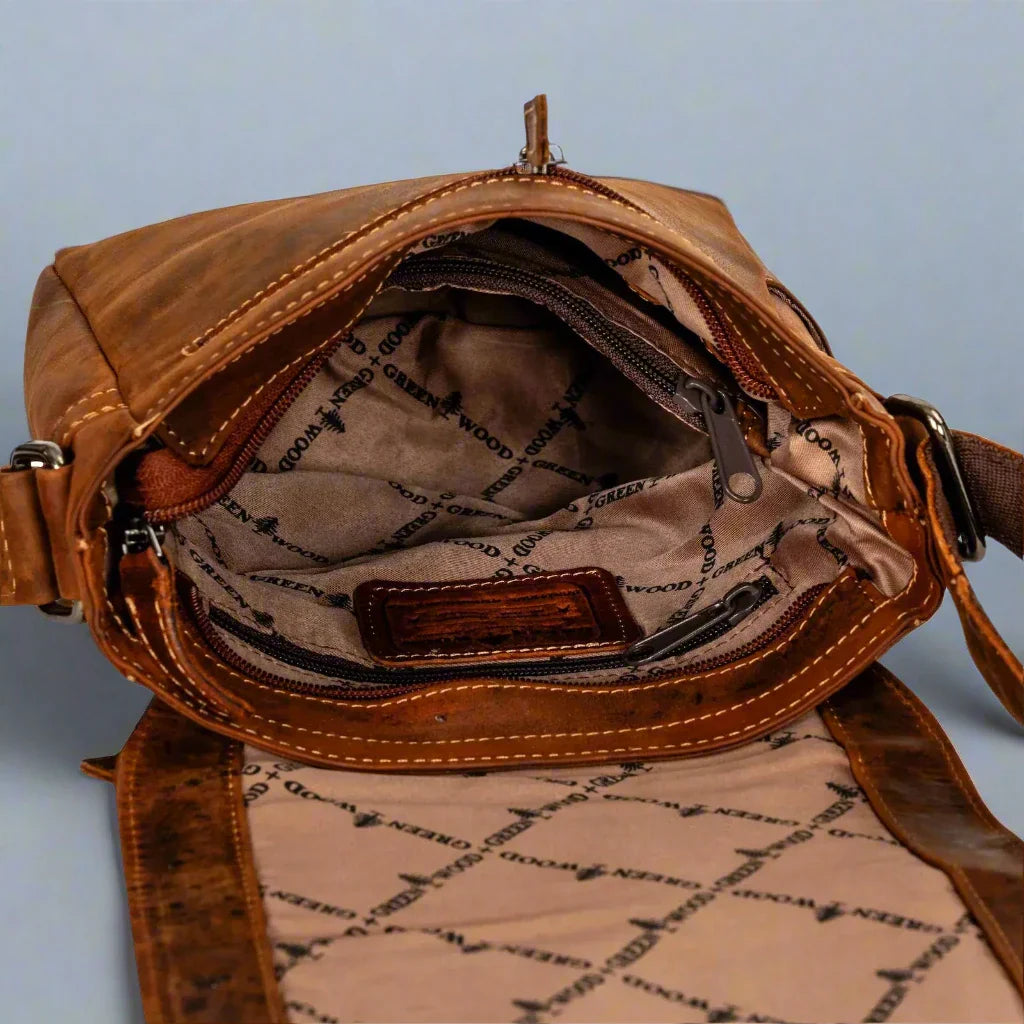 Greenwood Leather Henry Mini-Messenger Bag Boutique of Leathers/Open Road