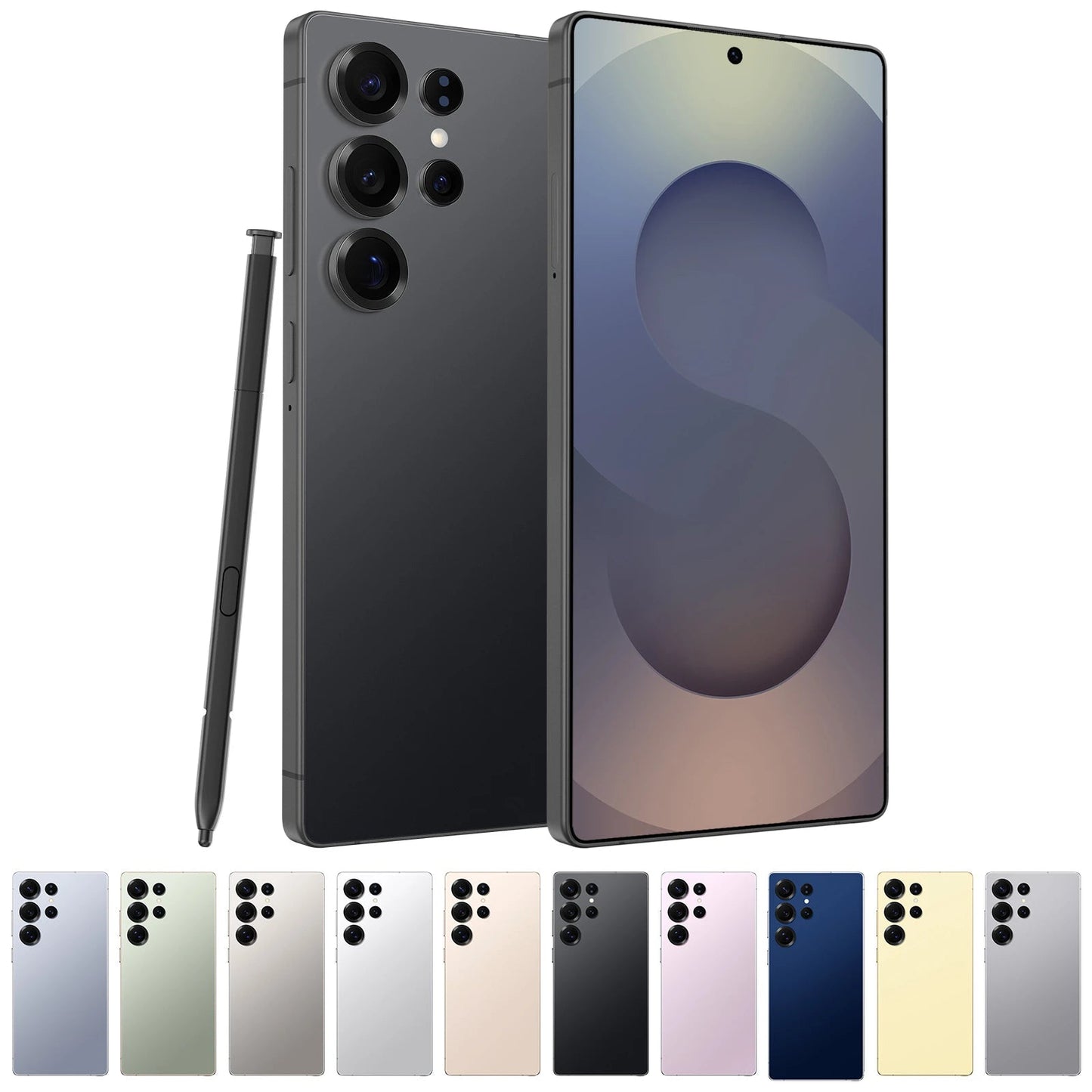 Original S25 Ultra Smartphones 16GB+1TB 4G LTE Dual 2SIM 7.3 Inch HD Screen Resolution 8000mAh Battery 5G Global Mobile Phone - Velora