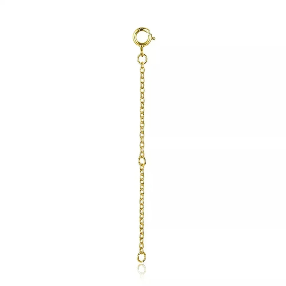 14K Gold Plated 925 Sterling Silver Necklace Extension Chains With Lobster Clasps For Diy Jewelry Making - Velora
