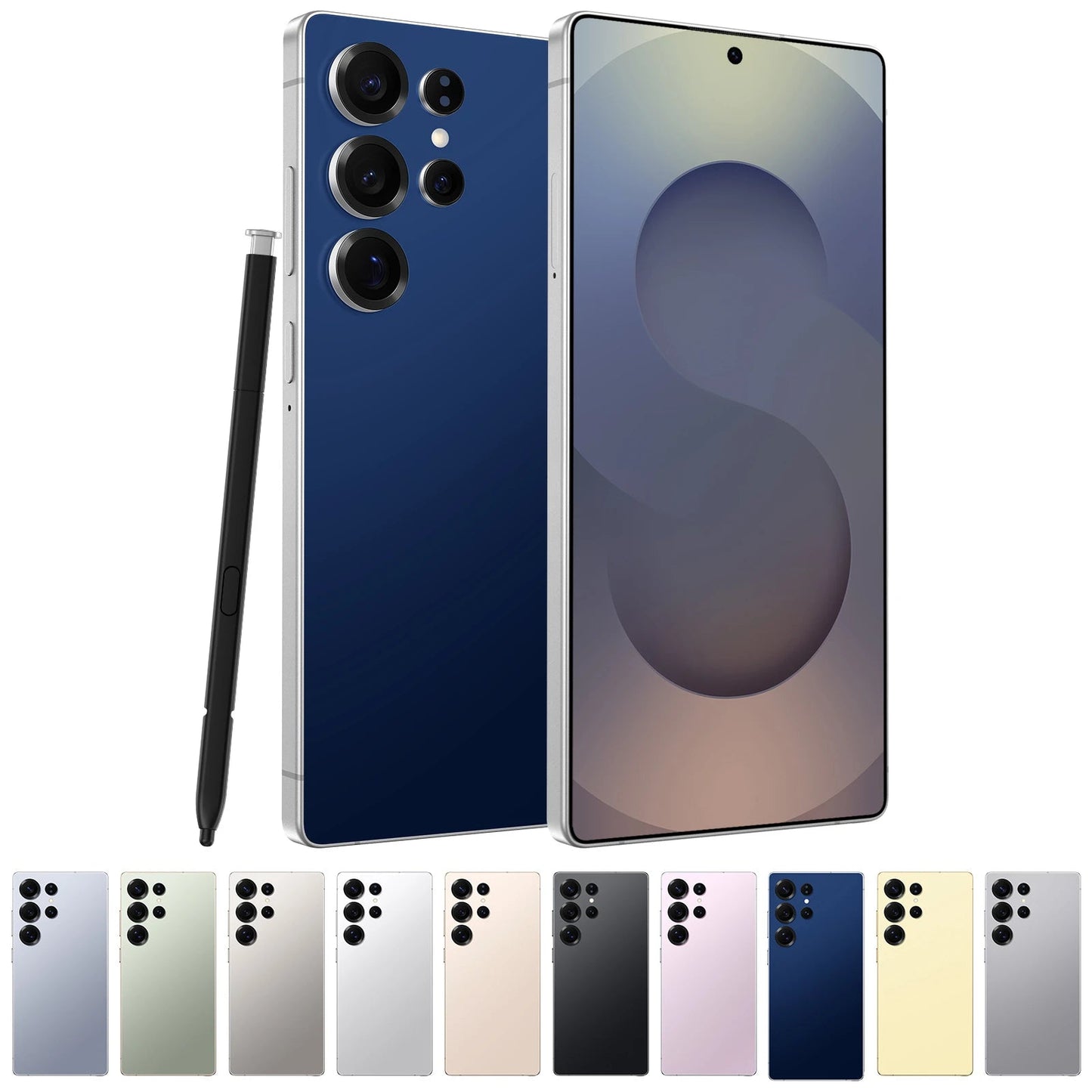 Original S25 Ultra Smartphones 16GB+1TB 4G LTE Dual 2SIM 7.3 Inch HD Screen Resolution 8000mAh Battery 5G Global Mobile Phone - Velora
