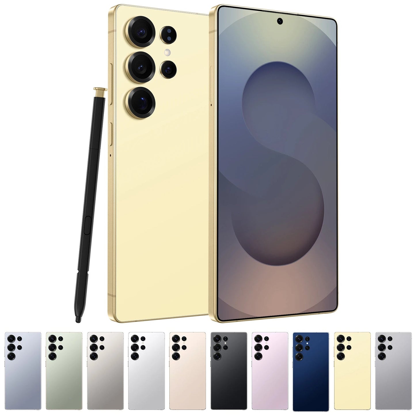 Original S25 Ultra Smartphones 16GB+1TB 4G LTE Dual 2SIM 7.3 Inch HD Screen Resolution 8000mAh Battery 5G Global Mobile Phone - Velora