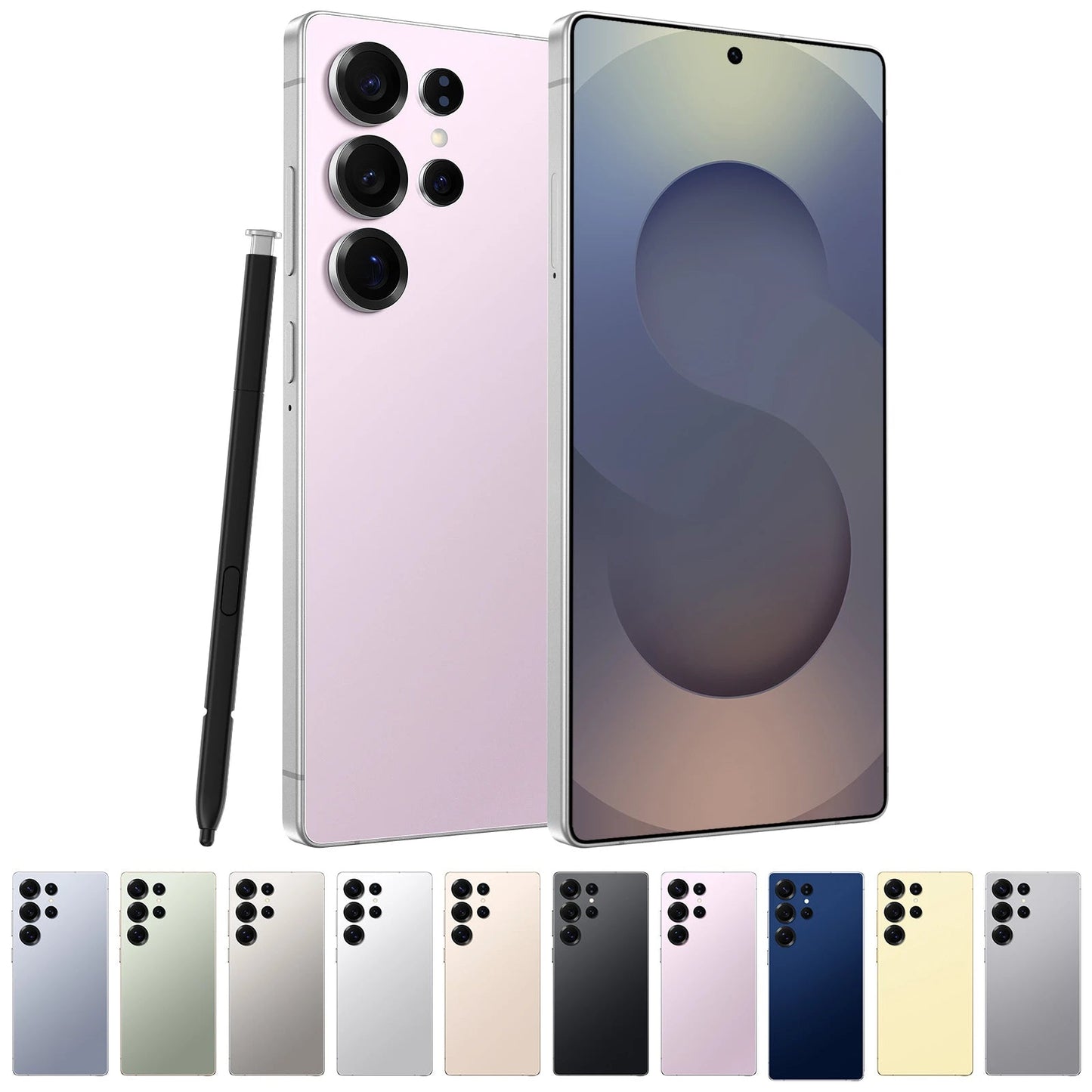 Original S25 Ultra Smartphones 16GB+1TB 4G LTE Dual 2SIM 7.3 Inch HD Screen Resolution 8000mAh Battery 5G Global Mobile Phone - Velora