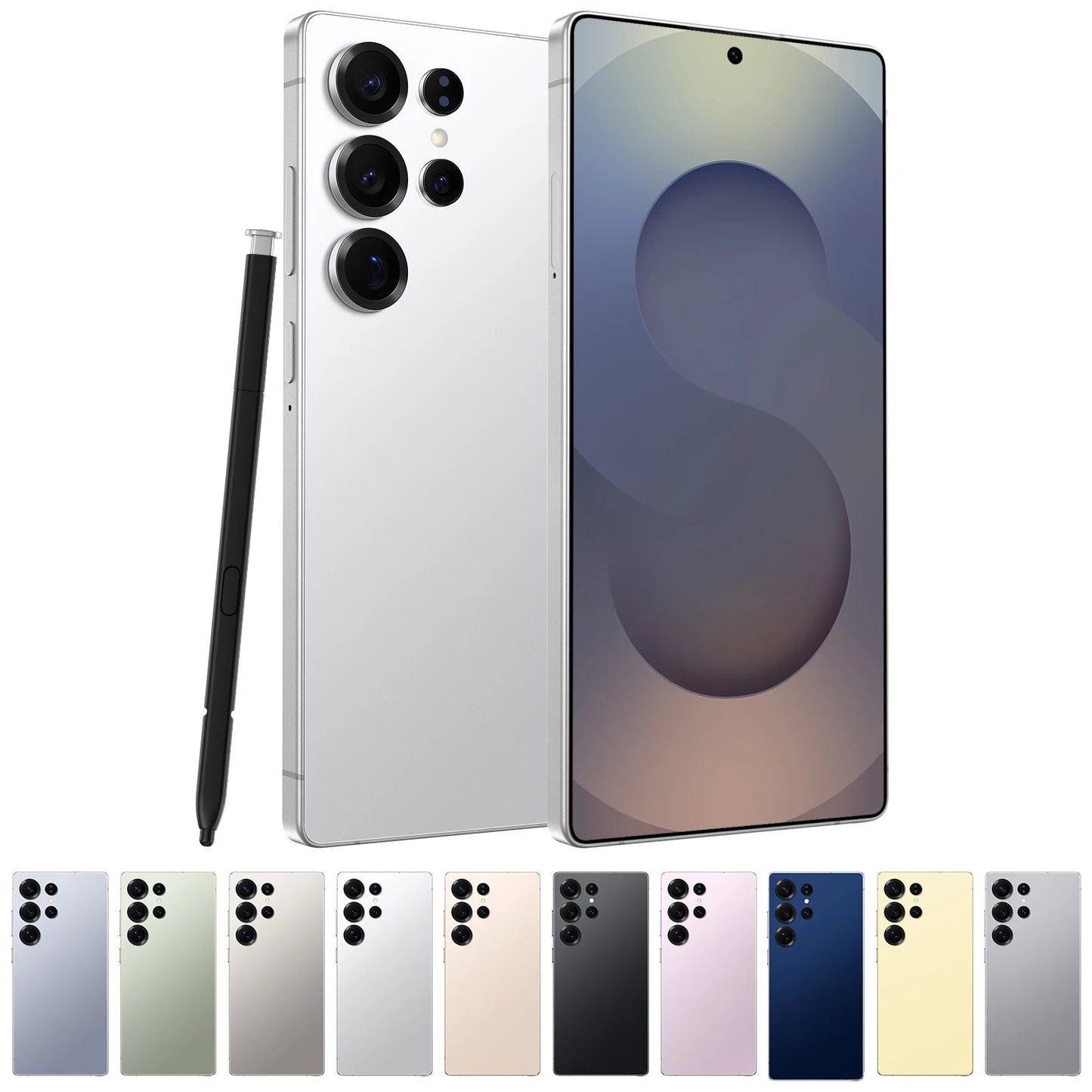 Original S25 Ultra Smartphones 16GB+1TB 4G LTE Dual 2SIM 7.3 Inch HD Screen Resolution 8000mAh Battery 5G Global Mobile Phone - Velora