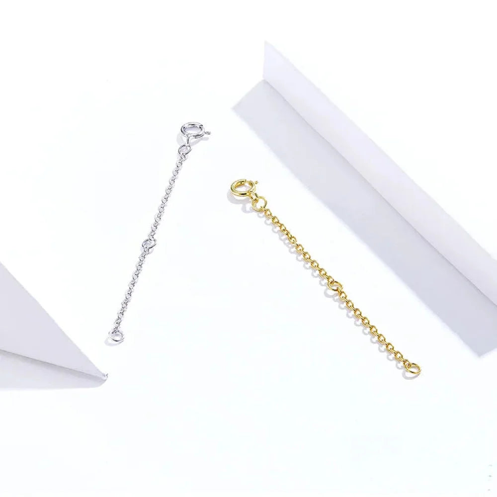 14K Gold Plated 925 Sterling Silver Necklace Extension Chains With Lobster Clasps For Diy Jewelry Making - Velora