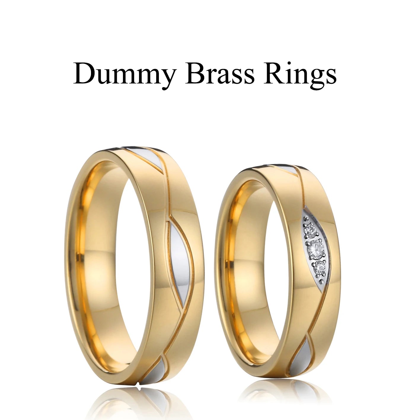 Pure Handmade Hammered 18K Gold Plated Wedding Rings Men & Women Stainless Steel Jewelry for Couples Valentine's Day Gifts - Velora