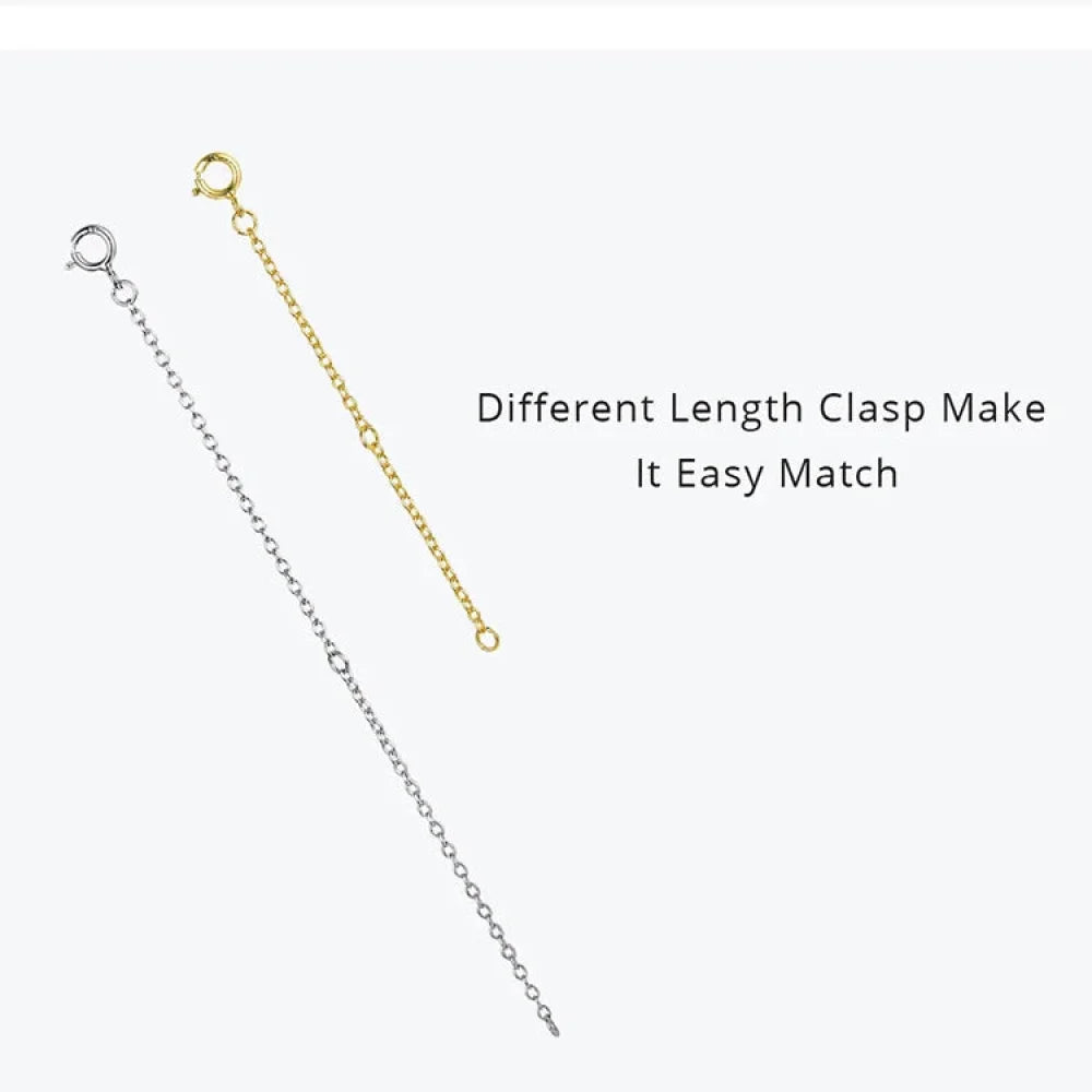 14K Gold Plated 925 Sterling Silver Necklace Extension Chains With Lobster Clasps For Diy Jewelry Making - Velora