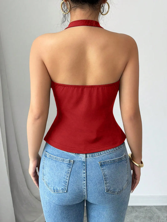 Halter Neck Cami - Velora Luxury Fashion