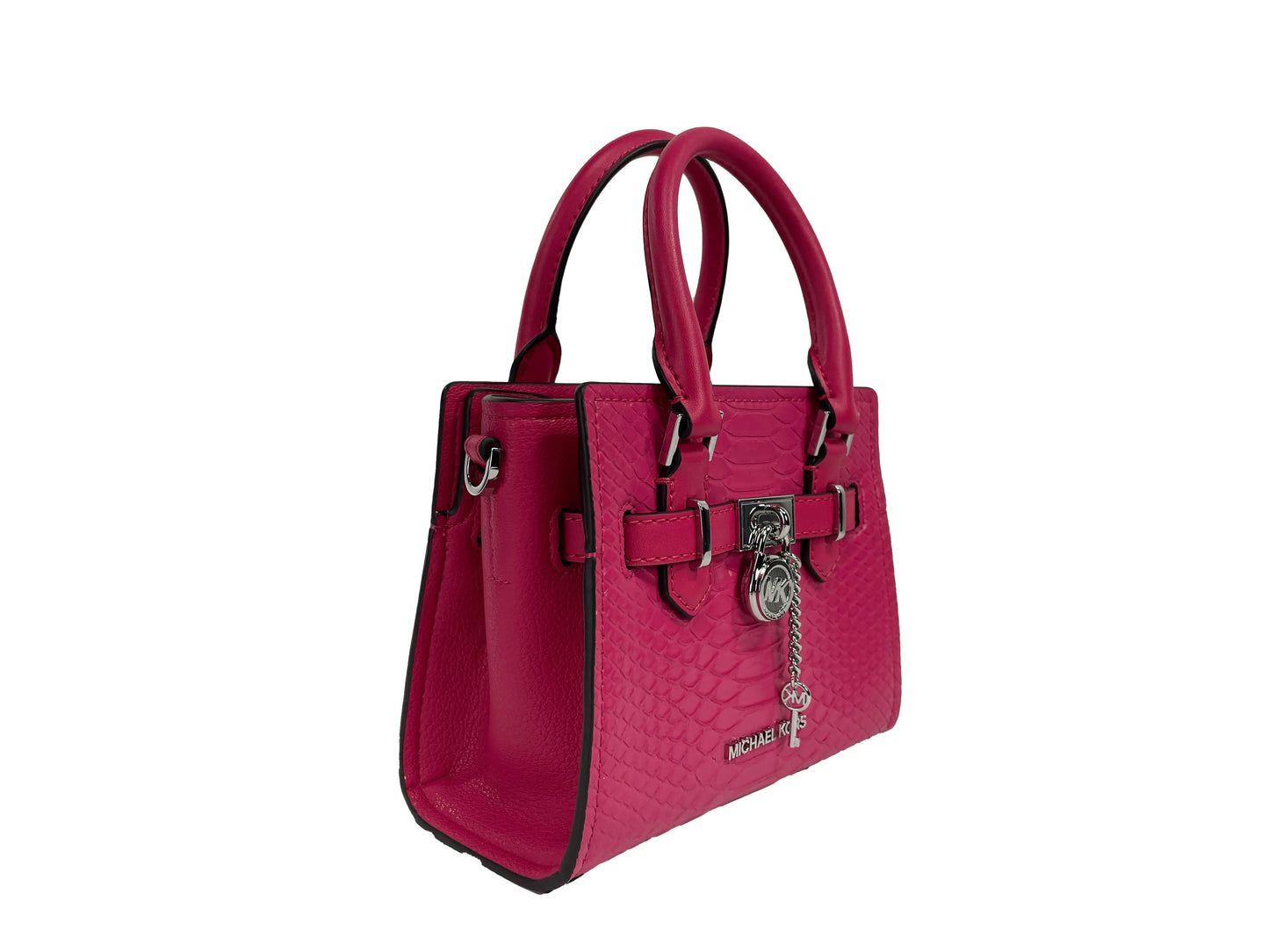 Hamilton XS Pink Snake Leather Crossbody - Velora Luxury Fashion