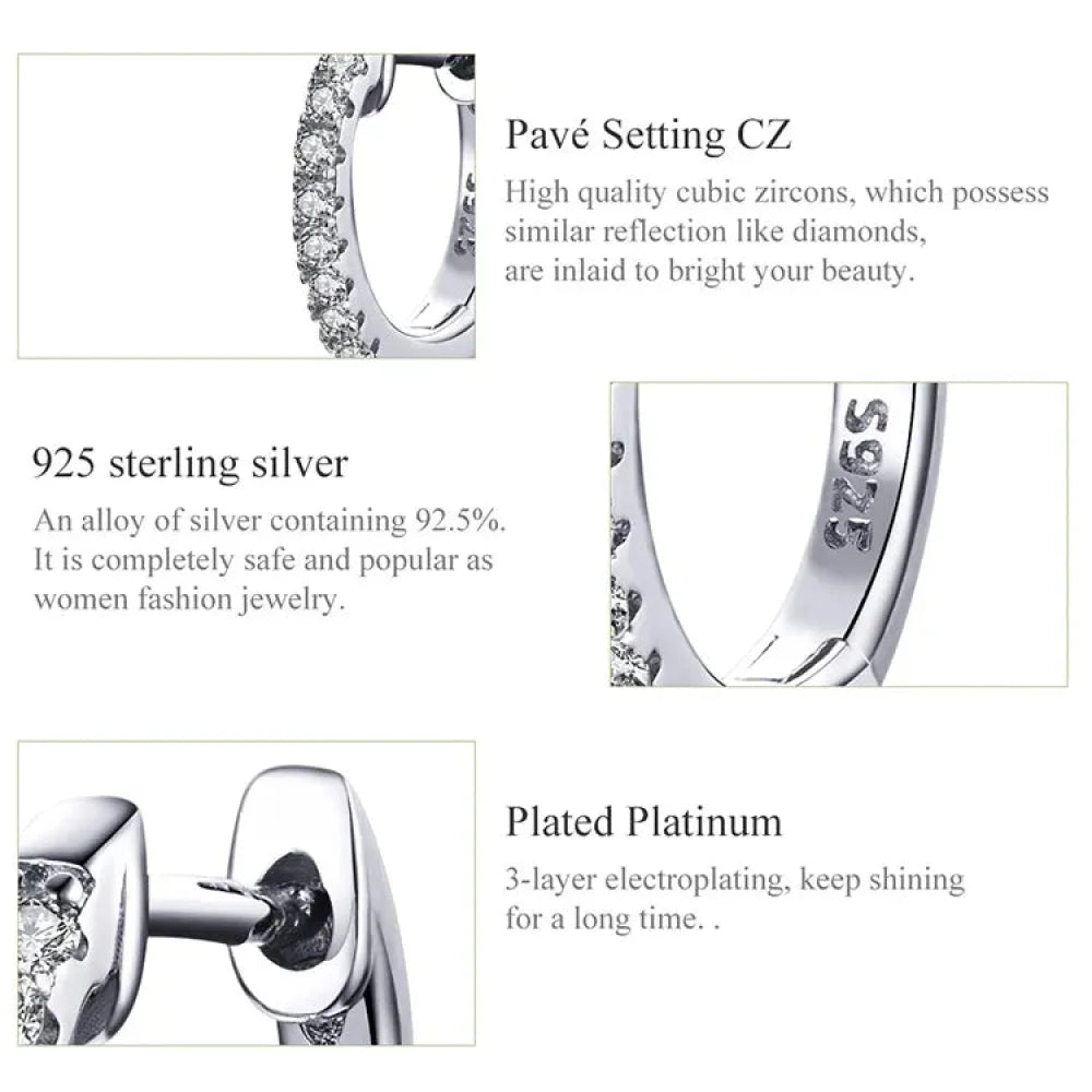 14K Gold Plated 925 Sterling Silver Cubic Zirconia Cuff Earrings - Trendy and Chic - Velora