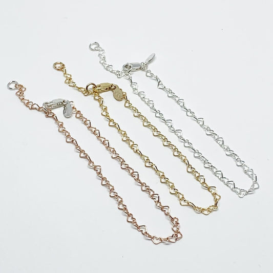 Heart Link Chain Bracelet - Velora Luxury Fashion