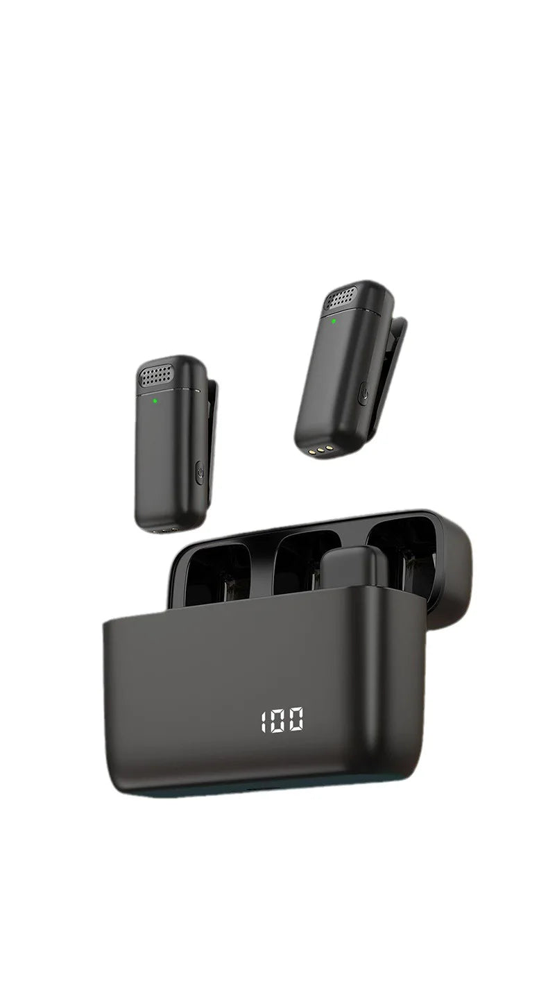 Portable Plug-Play Noise Cancelling Technology Lavalier Microphone for Type-C Phnoe and IPhone Lighting Interface in Stock - Velora