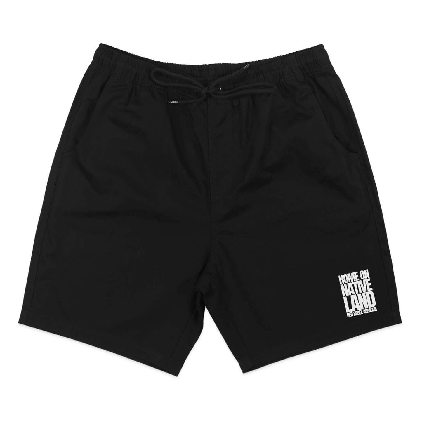 Home On Native Land Shorts - Velora Luxury Fashion