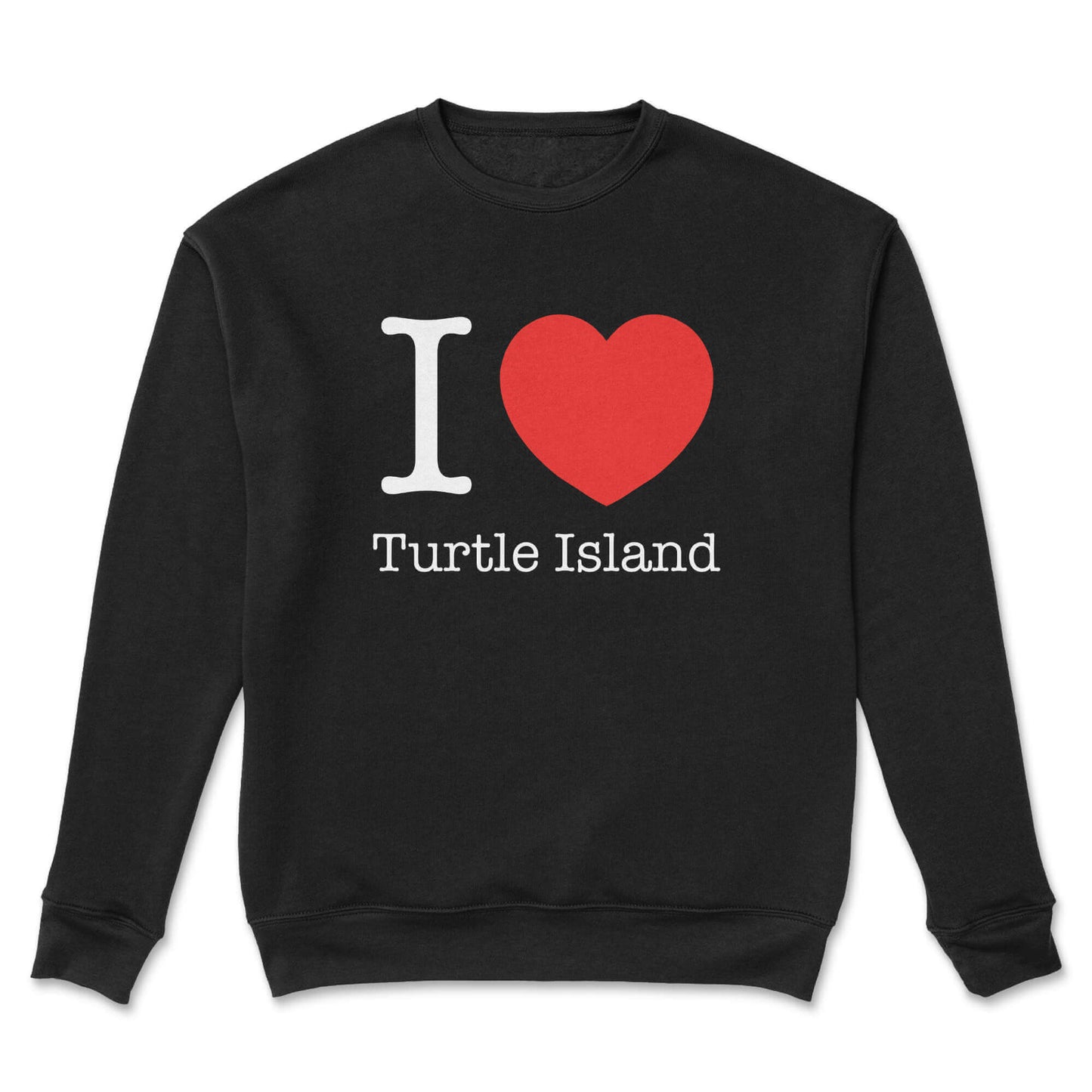 I Love Turtle Island Crewneck - Velora Luxury Fashion