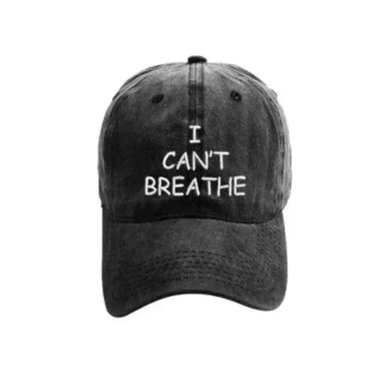 I can't breathe embroidered baseball caps - Velora