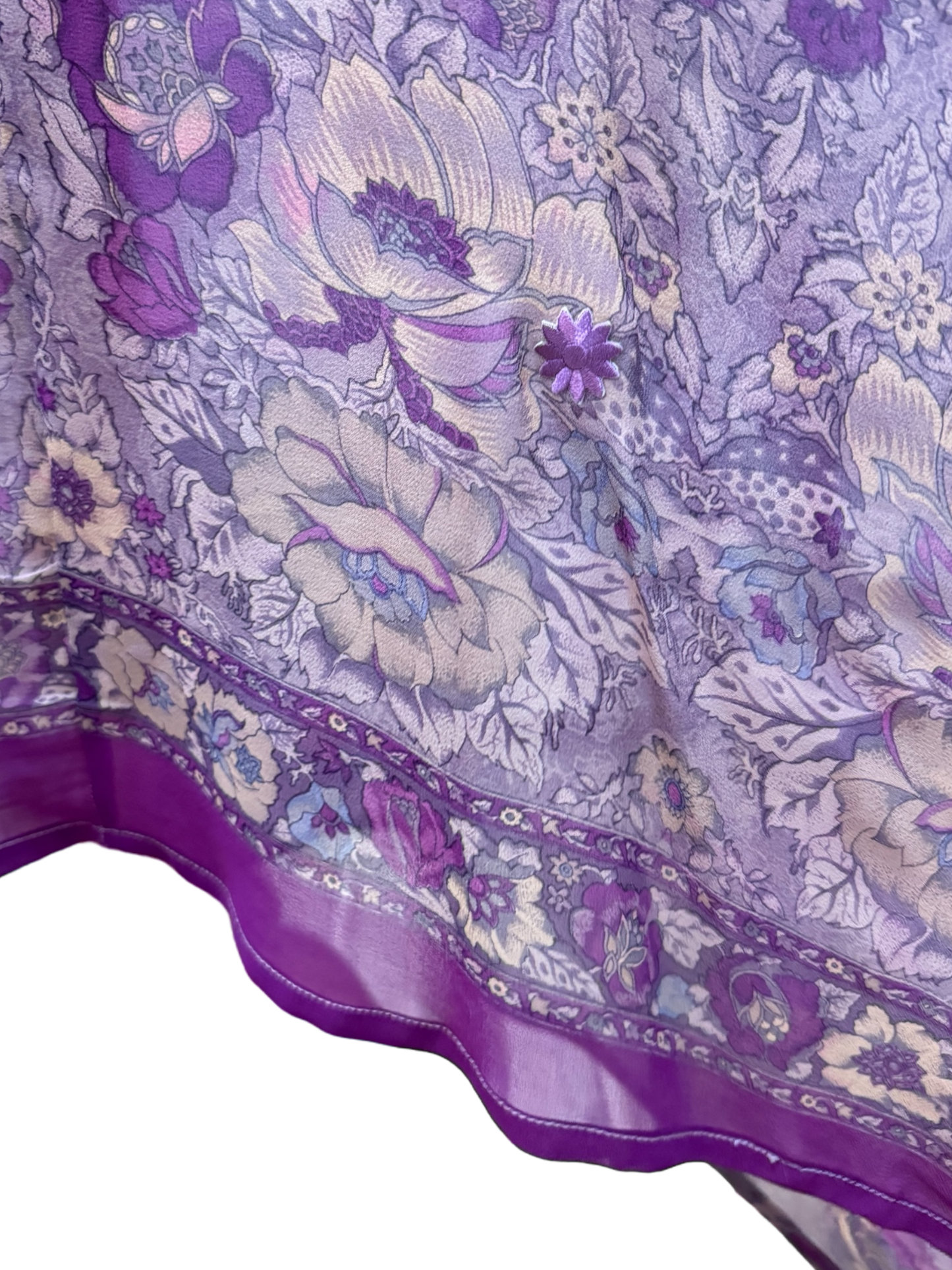 PRG6797 Sheer Avatar Pure Silk Maxi Kaftan - Velora