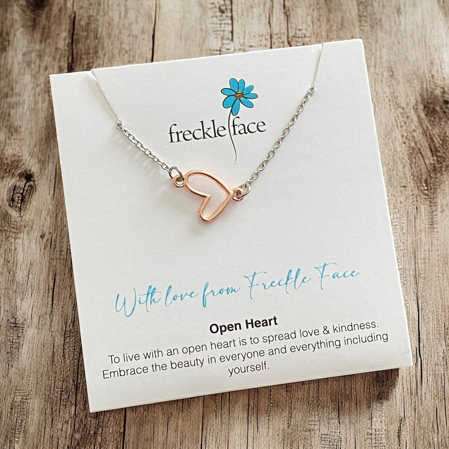 With Love From Freckle Face - Open Heart - Velora