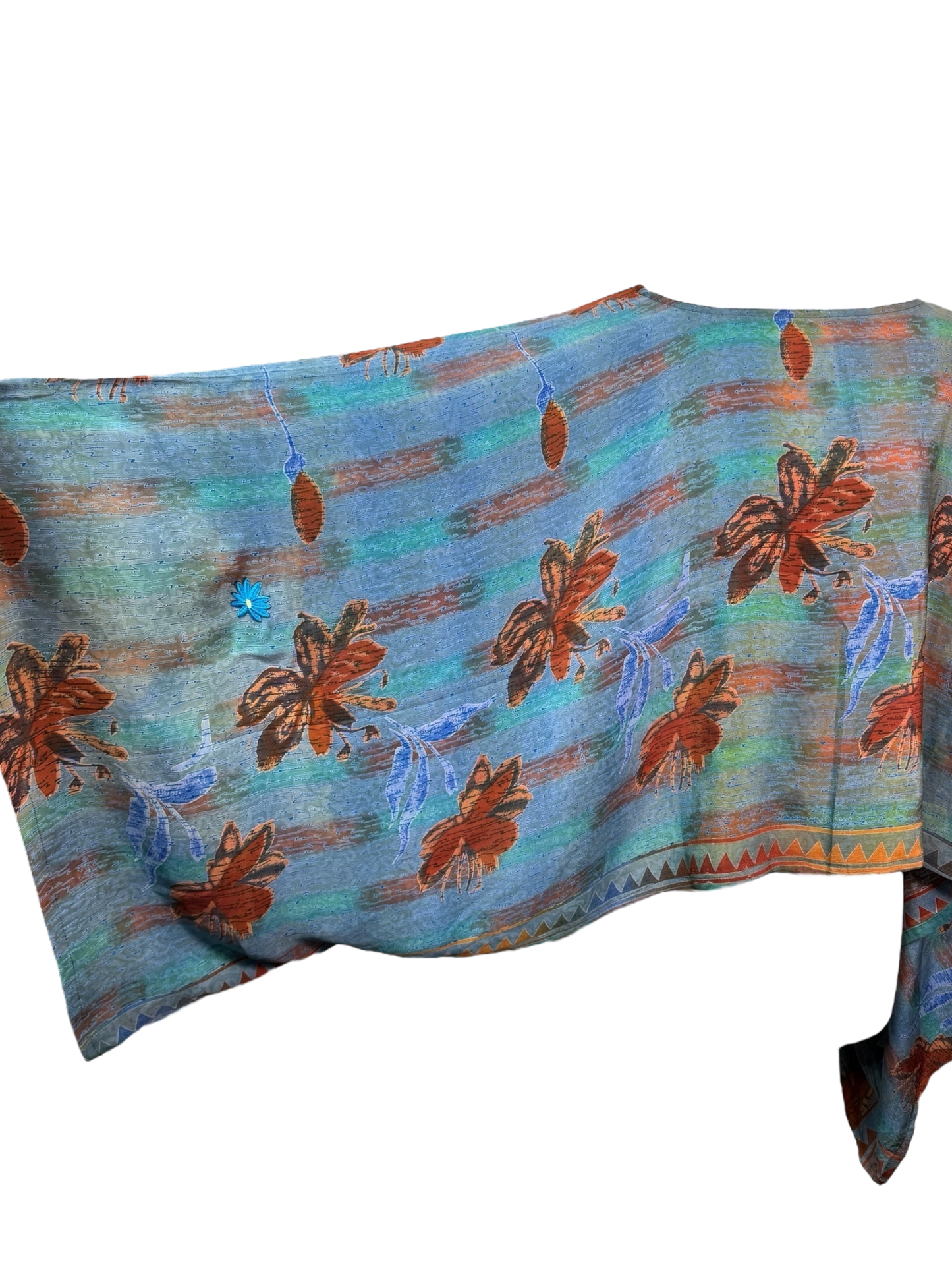 PRC7311 Avatar Pure Silk Kimono-Sleeved Top - Velora