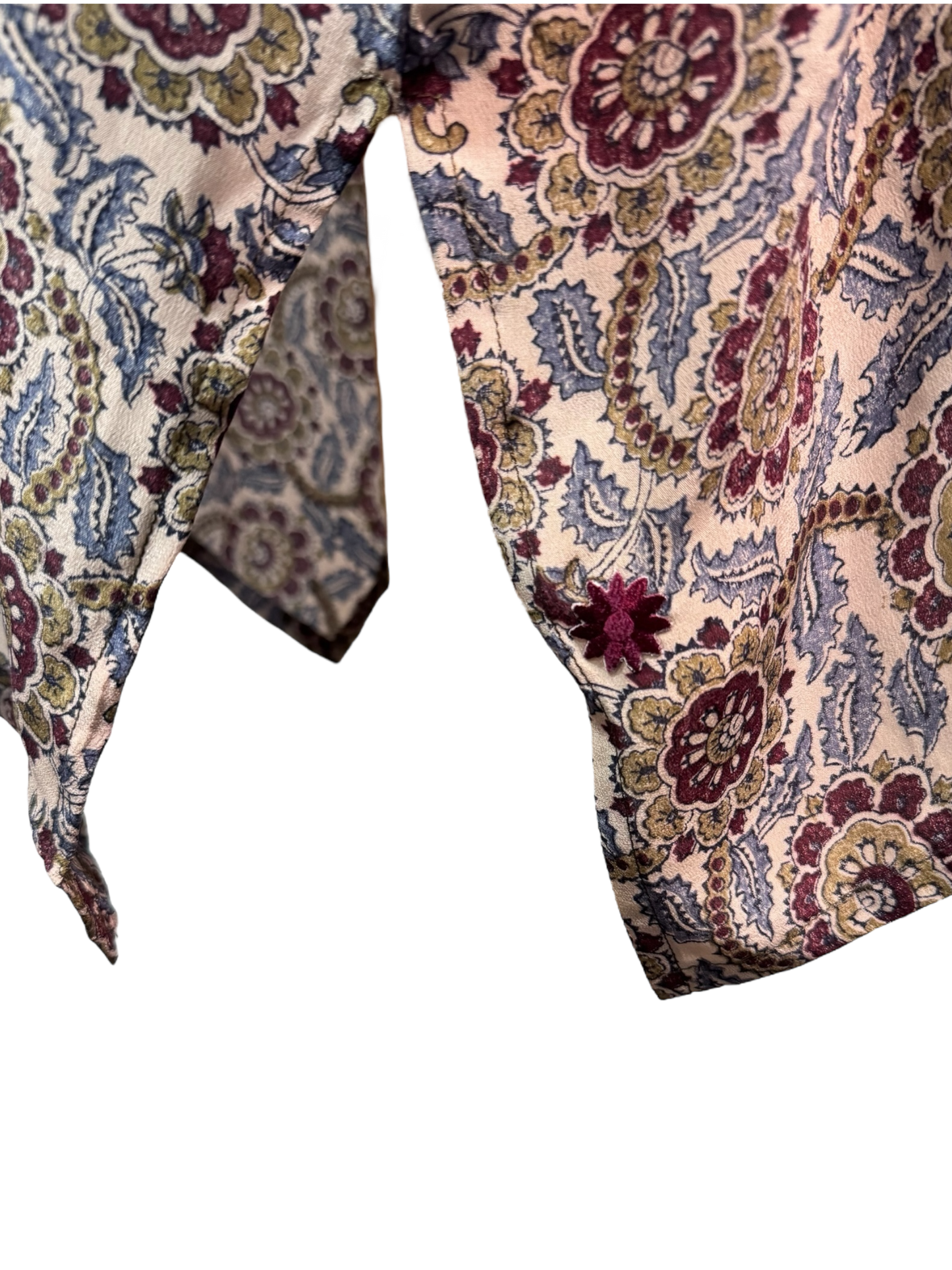 PRC7308 Avatar Pure Silk Short Kaftan Tunic with Slits - Velora