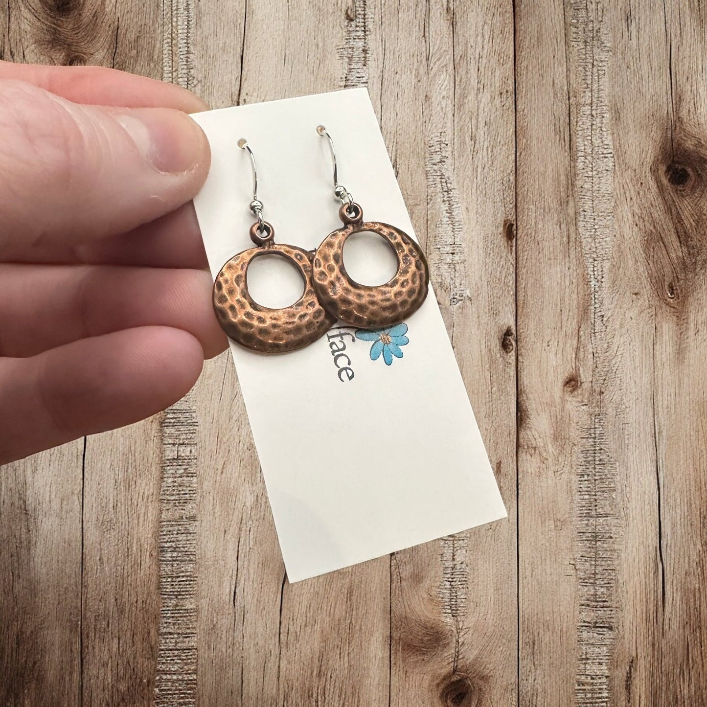 Textured Hoop Earrings - Velora