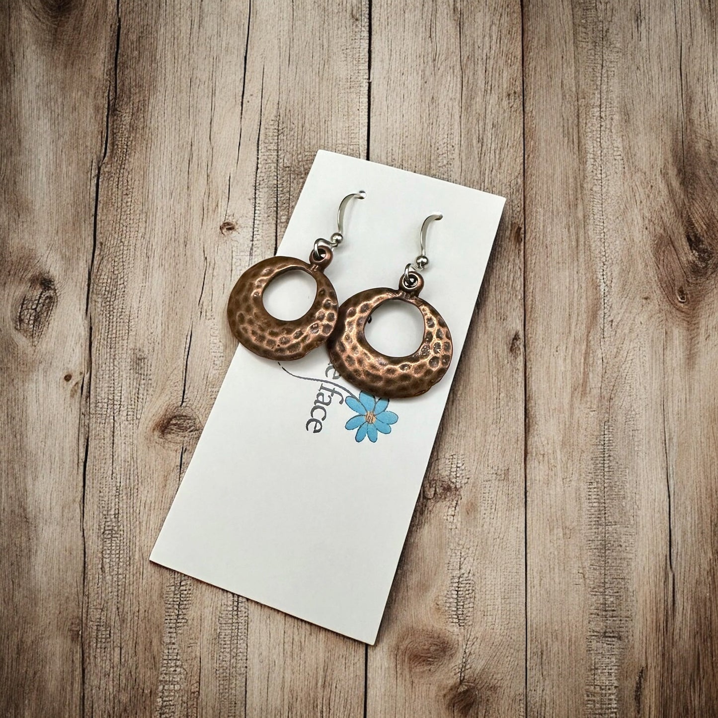 Textured Hoop Earrings - Velora