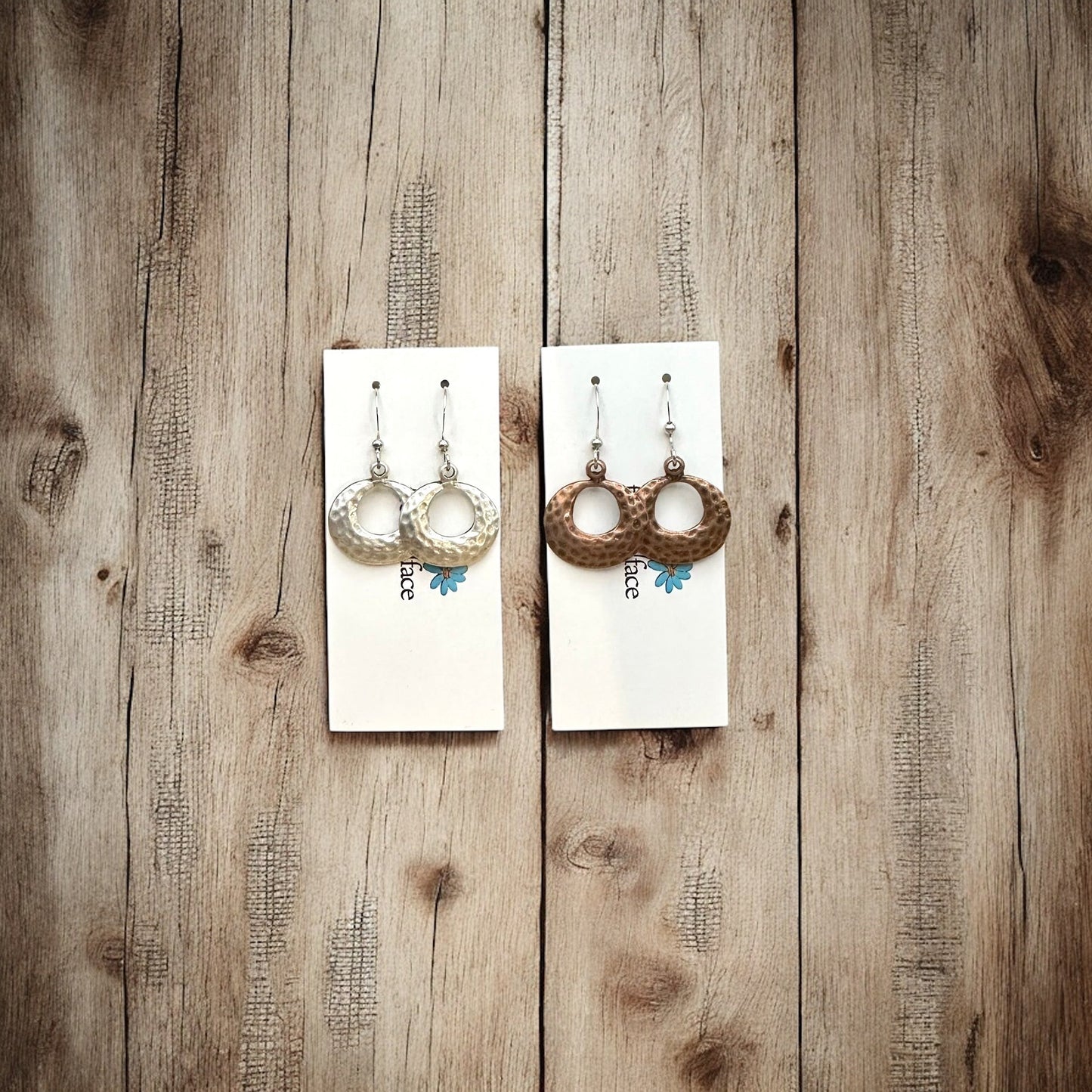 Textured Hoop Earrings - Velora