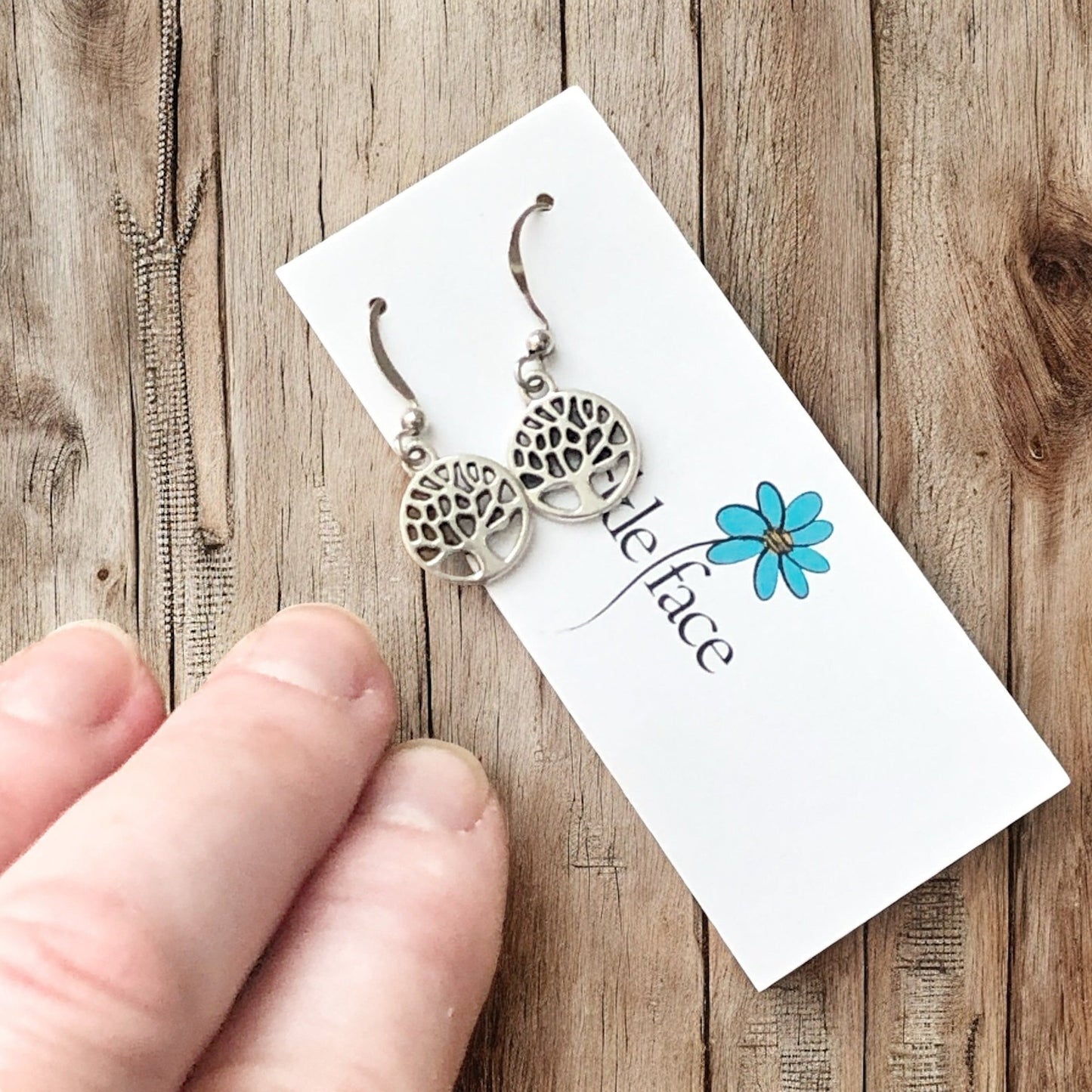 Tiny Tree Earrings – Nature-Inspired Dangle, Hypoallergenic - Velora