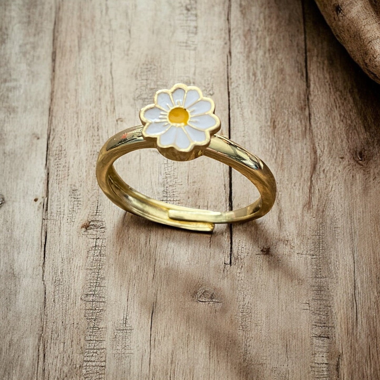 Daisy Fidget Ring – Adjustable Spinner Ring for Anxiety Relief - Velora