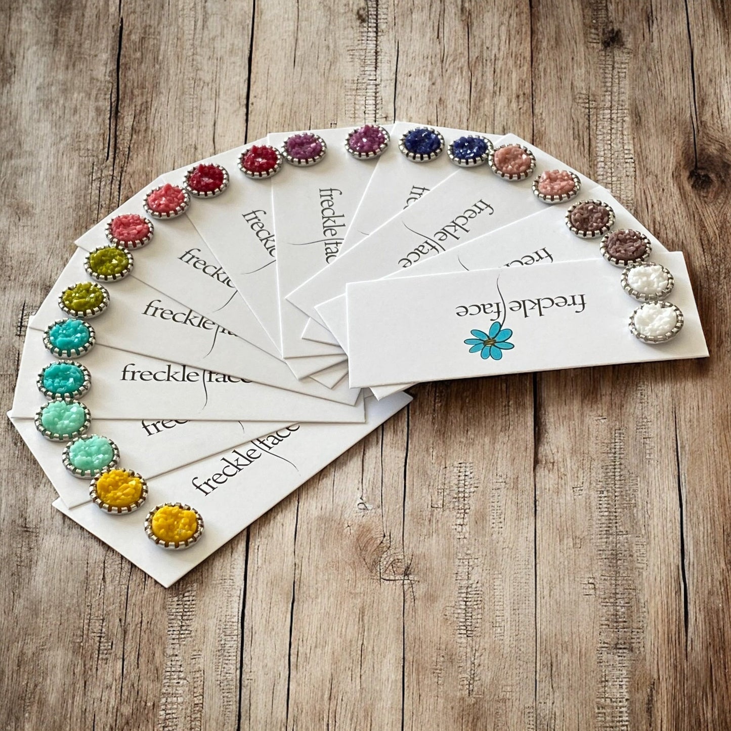 Matte Spring Color Studs 10mm - Velora