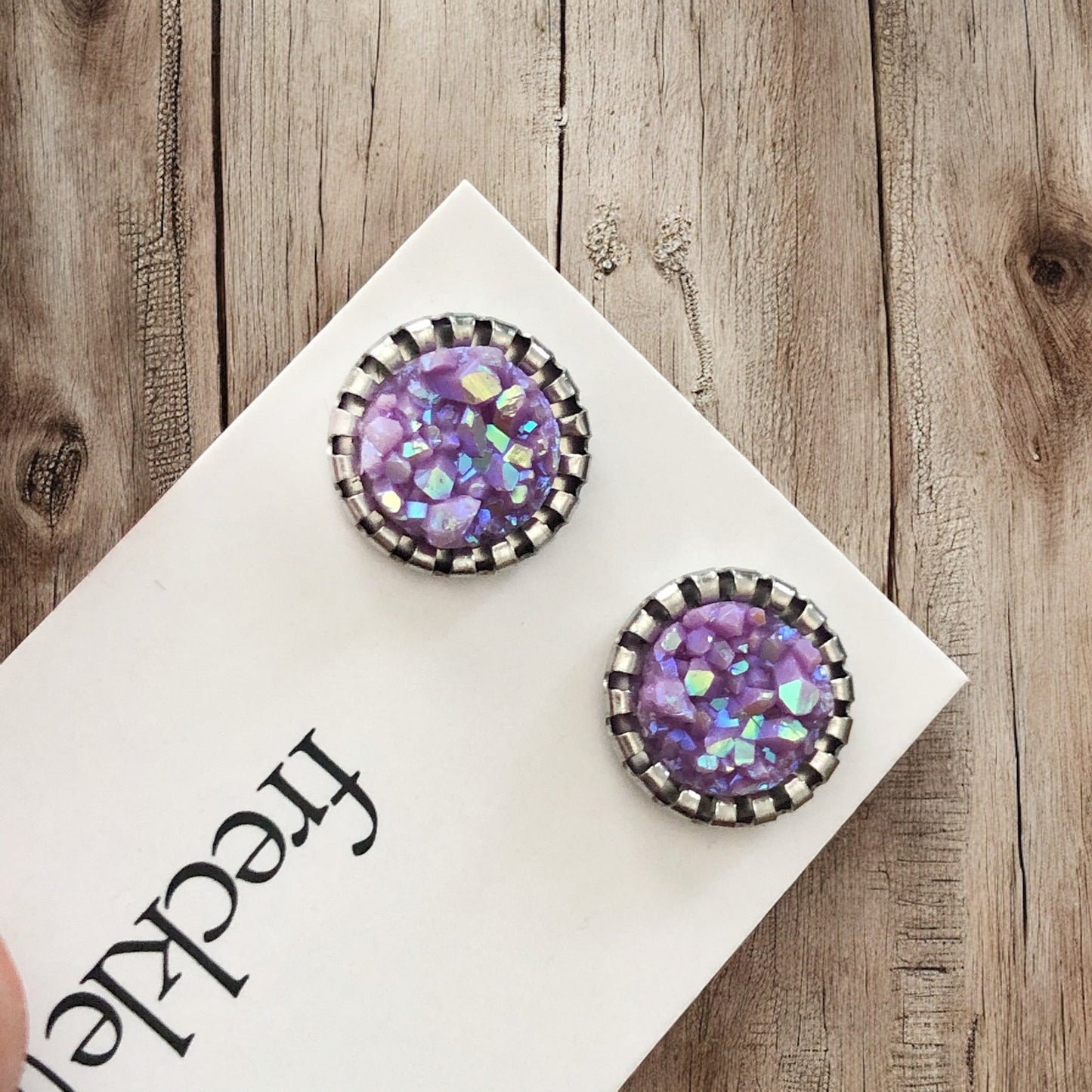 Sparkly Spring Studs 10mm - Velora
