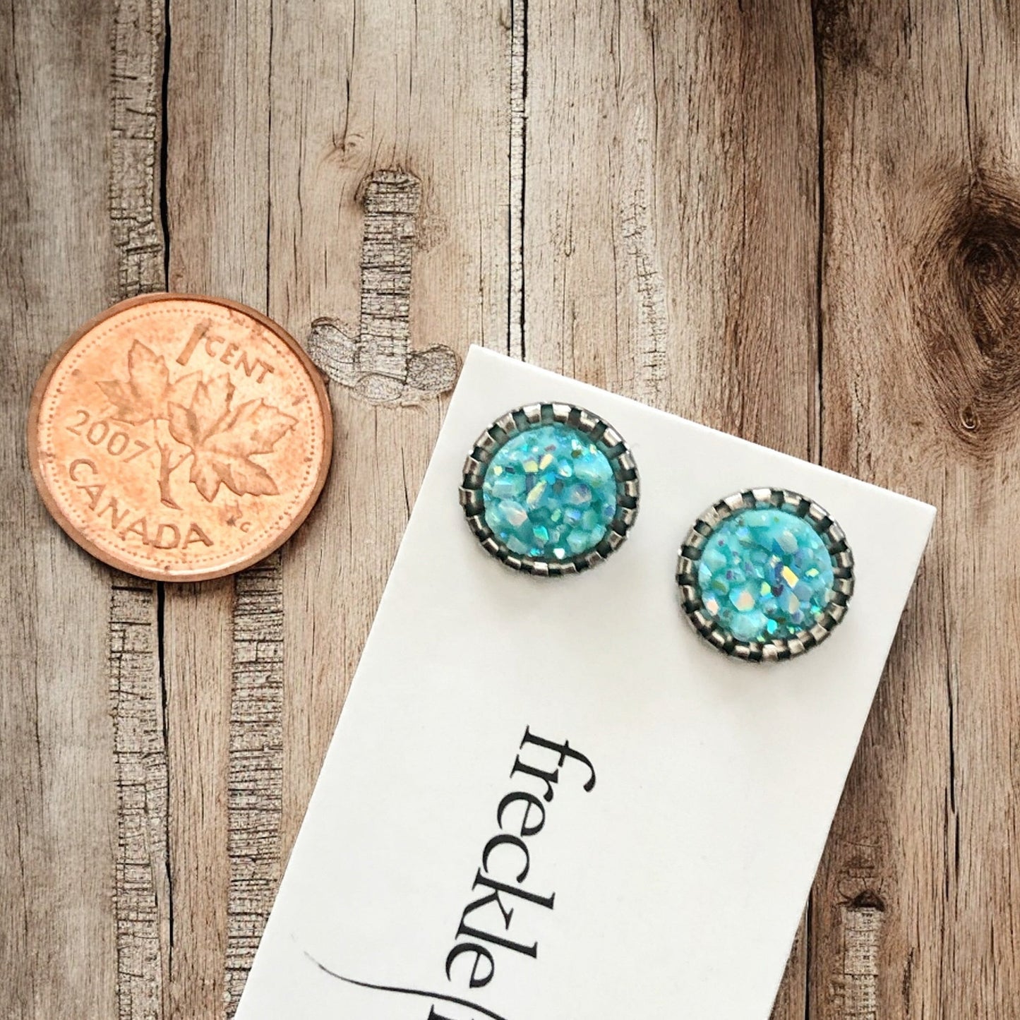 Sparkly Spring Studs 10mm - Velora