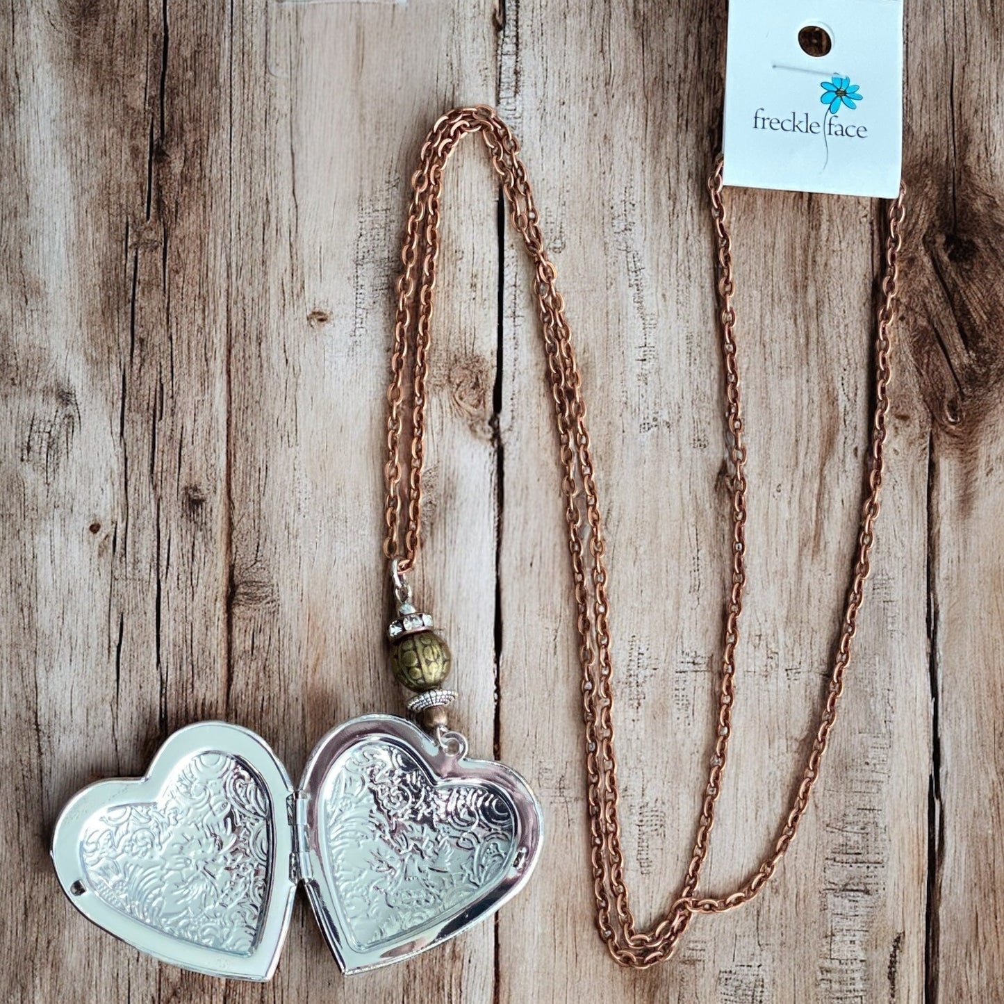 Heart Photo Locket Necklace - Velora