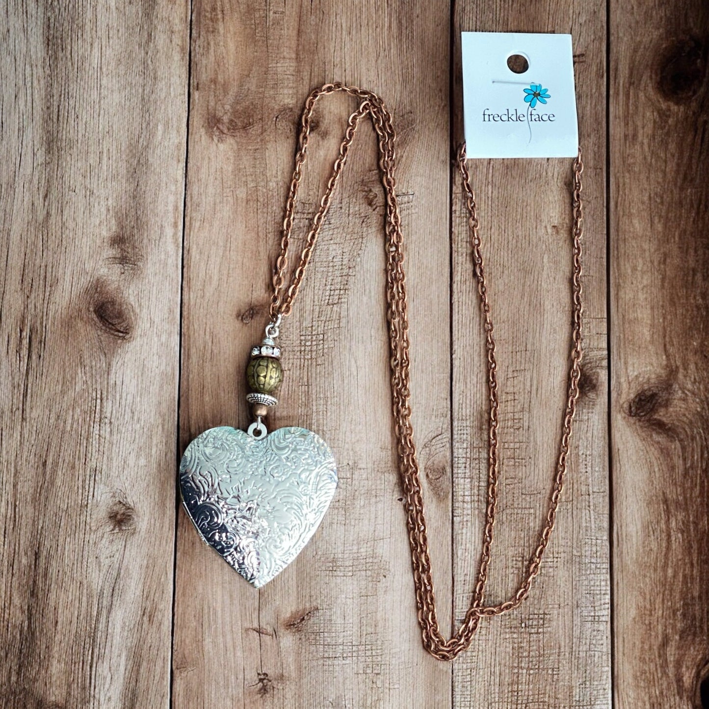 Heart Photo Locket Necklace - Velora
