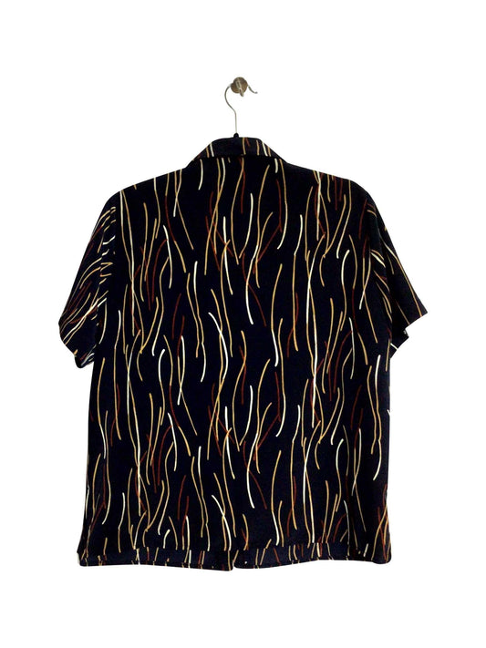 INDULGENCE Regular fit Button-down Top in Black - 16 - Velora