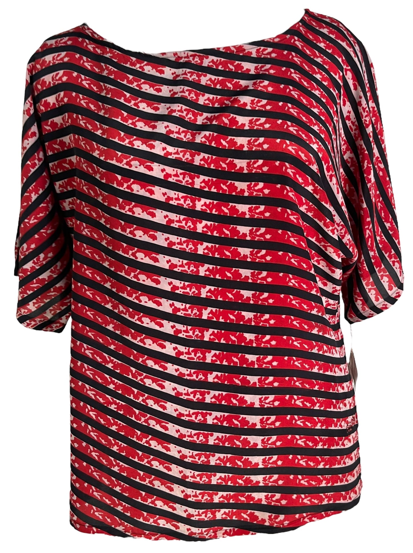 PRC6499 Avatar Pure Silk Side Slit Top - Velora