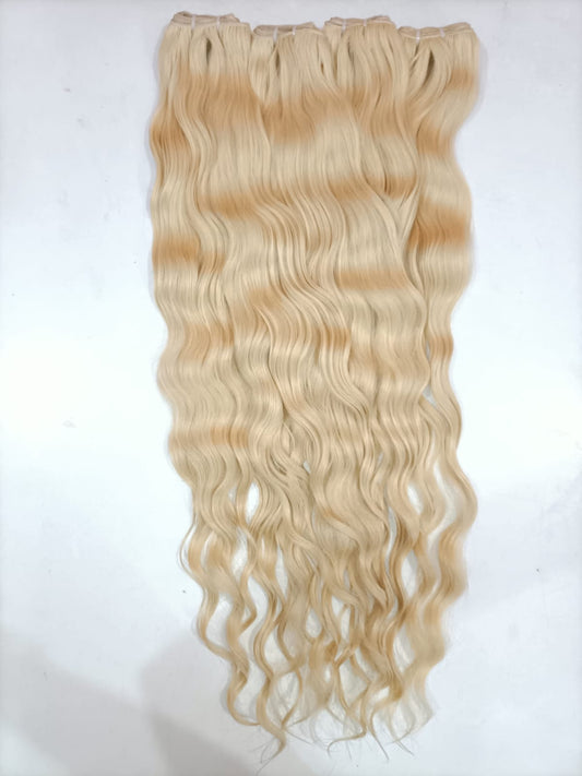 Indian raw 613 blonde wefted hair - Velora Luxury Fashion